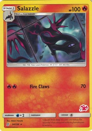 Salazzle (# Charizard Stamped) 34/236 - Battle Academy