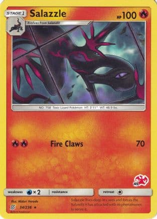 Salazzle (# Charizard Stamped) 34/236 - Battle Academy