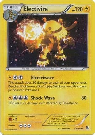 Electivire (Cosmos Holo) 54/149 - Blister Exclusives Holofoil