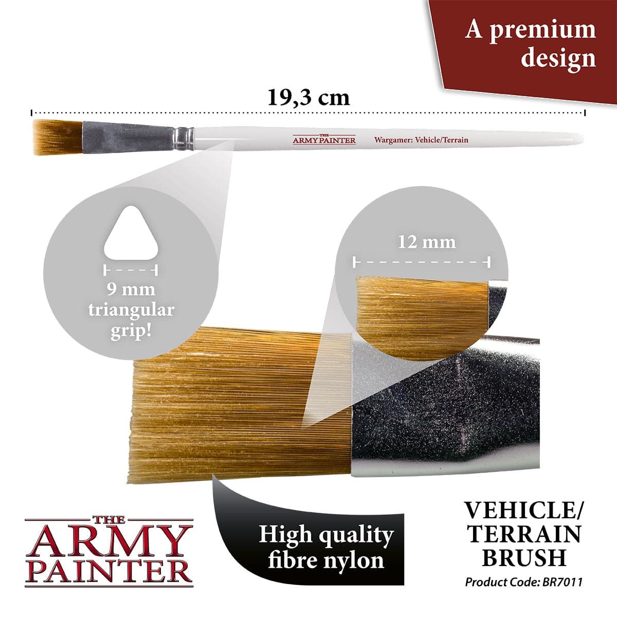 The Army Painter | Brushes | Wargamer: Vehicle/Terrain Brush