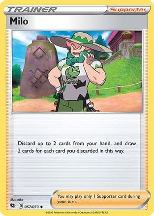 Milo 057 - Reverse Holofoil Champions Path - Uncommon