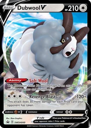Dubwool V SWSH049/307 - SWSH Sword & Shield Promo Cards Holofoil