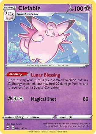 Clefable 064 SWSH04 Vivid Voltage - Rare