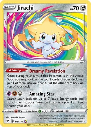 Jirachi 119/185 - SWSH04 Vivid Voltage Holofoil