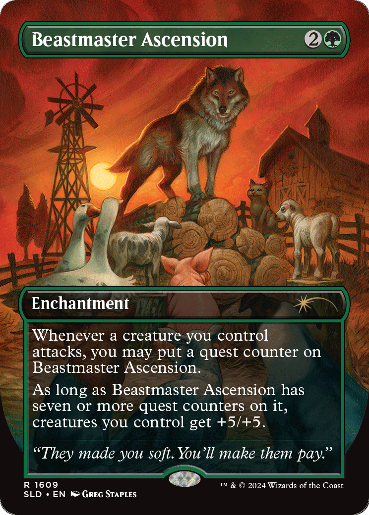 Beastmaster Ascension (SLD-1609) - Secret Lair Drop (Borderless) Foil