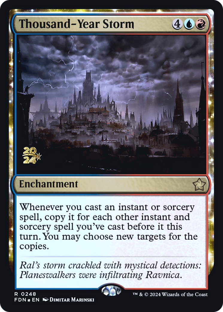 Thousand-Year Storm (FDN) (-248) - Prerelease Cards Foil