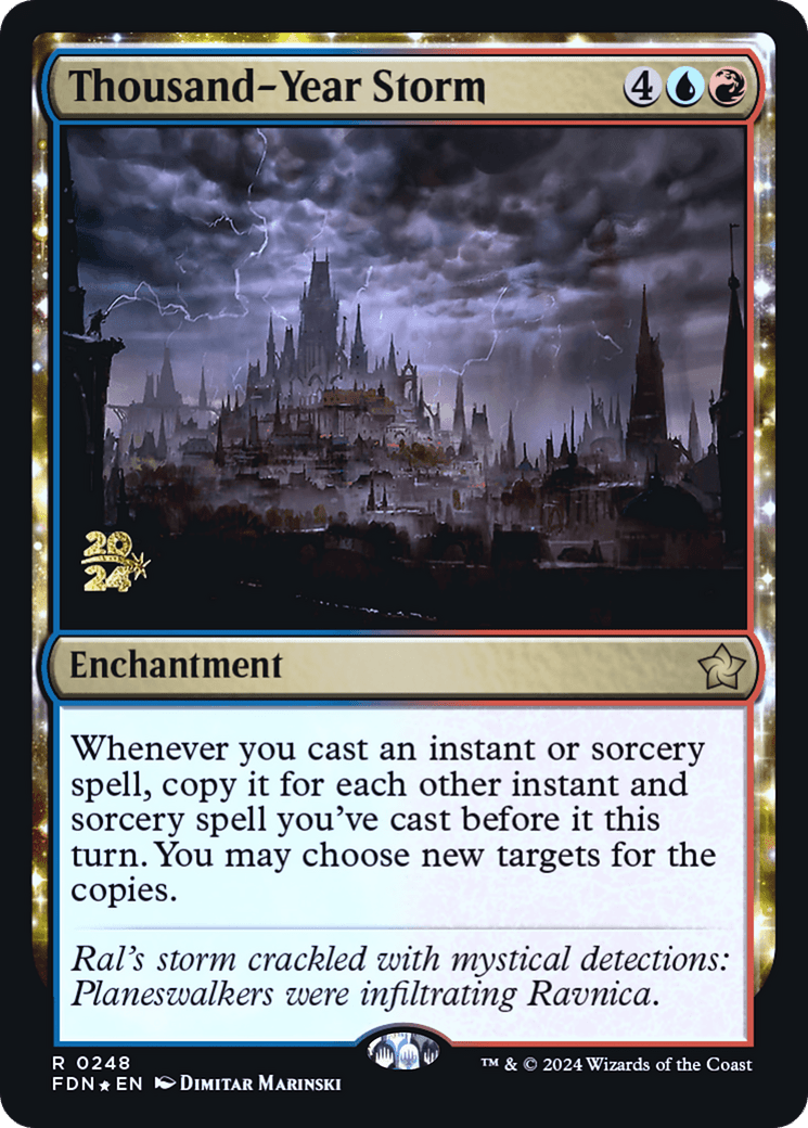 Thousand-Year Storm (FDN) (-248) - Prerelease Cards Foil