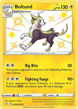 Boltund SV040/122 - Shining Fates Shiny Vault Holofoil