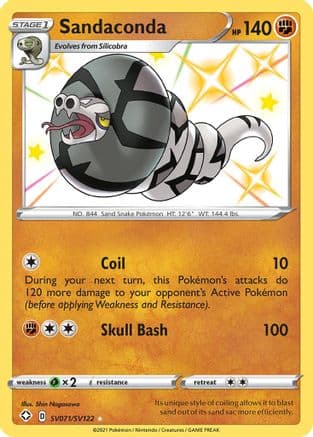 Sandaconda SV071 - Holofoil Shining Fates Shiny Vault - Shiny Holo Rare