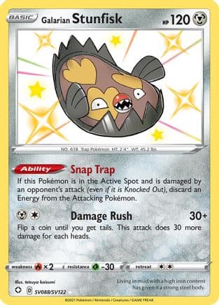 Galarian Stunfisk SV088/122 - Shining Fates Shiny Vault Holofoil