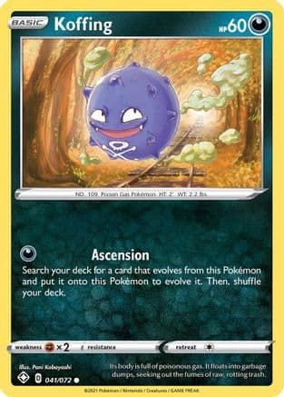 Koffing 041/72 - Shining Fates Reverse Holofoil