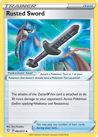 Rusted Sword 062/72 - Shining Fates Reverse Holofoil