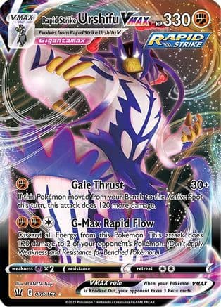 Rapid Strike Urshifu VMAX 088/163 - SWSH05 Battle Styles Holofoil