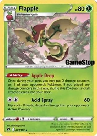 Flapple (Gamestop Exclusive) 022/192 - Miscellaneous Cards & Products Holofoil