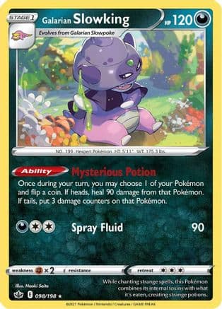 Galarian Slowking 098/198 - SWSH06 Chilling Reign Holofoil