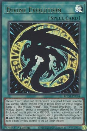 Divine Evolution (EGO1-EN004) - Egyptian God Deck: Obelisk the Tormentor Unlimited