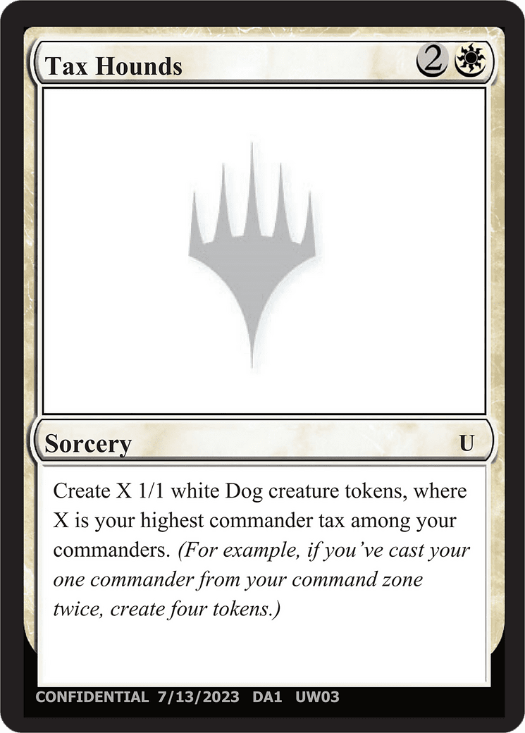 Tax Hounds (DA1-UW03) - Unknown Event