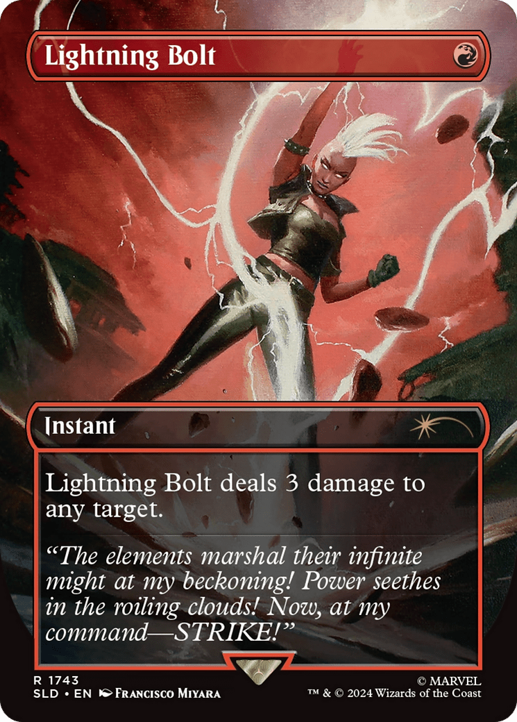 Lightning Bolt (SLD-1743) - Secret Lair Drop (Borderless)