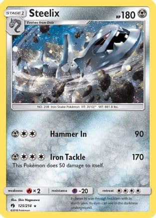 Steelix (Cosmos Holo) 125/214 - Blister Exclusives Holofoil