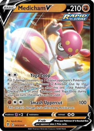 Medicham V 083/203 - SWSH07 Evolving Skies Holofoil