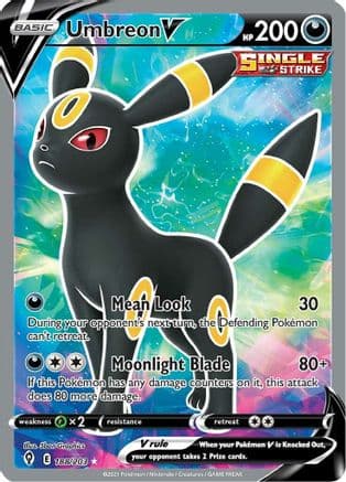 Umbreon V (Full Art) 188 - Holofoil SWSH07 Evolving Skies - Ultra Rare