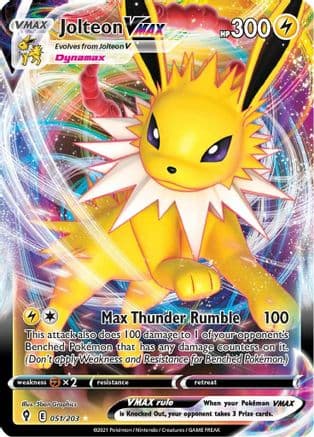 Jolteon VMAX 051 - Holofoil SWSH07 Evolving Skies - Ultra Rare