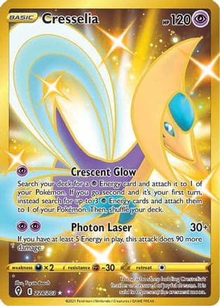 Cresselia (Secret) 228 - Holofoil SWSH07 Evolving Skies - Secret Rare