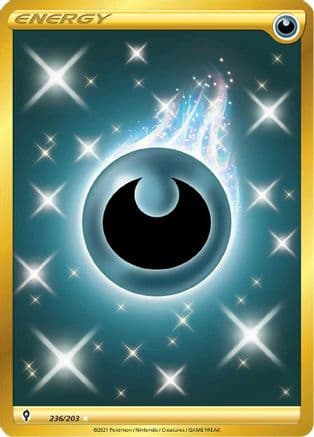 Darkness Energy (Secret) 236 - Holofoil SWSH07 Evolving Skies - Secret Rare