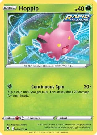 Hoppip 002/203 - SWSH07 Evolving Skies