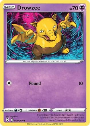 Drowzee 061 SWSH07 Evolving Skies - Common
