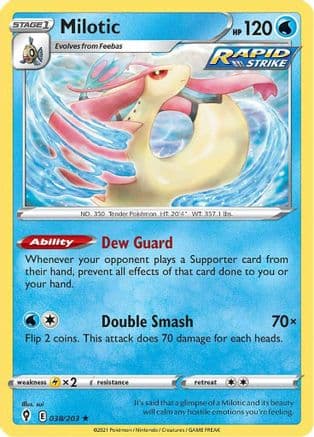 Milotic 038/203 - SWSH07 Evolving Skies