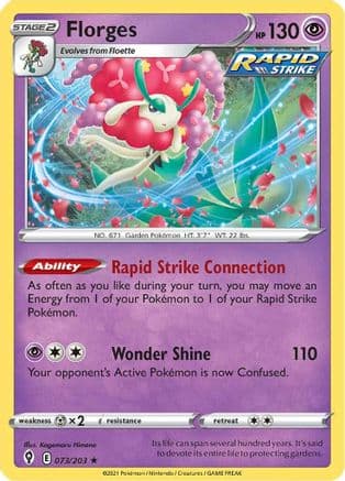 Florges 073/203 - SWSH07 Evolving Skies Holofoil