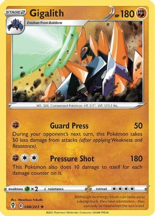 Gigalith 088/203 - SWSH07 Evolving Skies