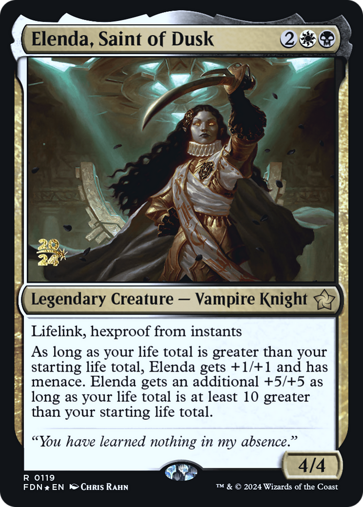 Elenda, Saint of Dusk (-119) - Prerelease Cards Foil