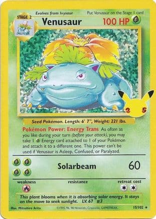 Venusaur 015- Celebrations Classic Collection Holofoil