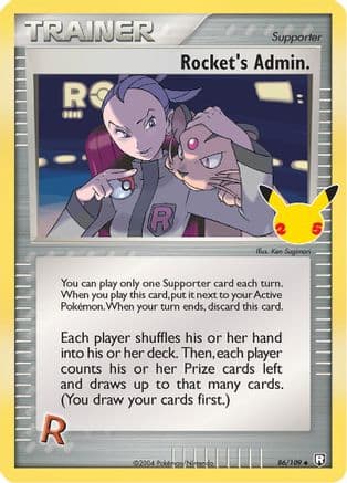 Rocket's Admin. 086/25 - Celebrations Classic Collection Holofoil