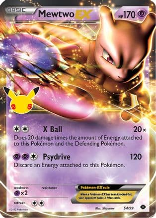 Mewtwo EX 054/25 - Celebrations Classic Collection Holofoil