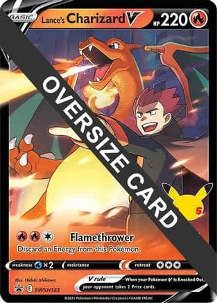 Lance's Charizard V SWSH133- Jumbo Cards Holofoil