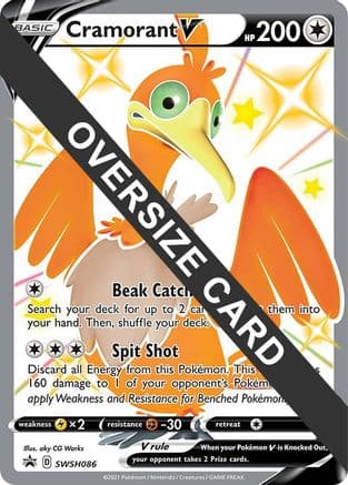 Cramorant V SWSH086 SWSH086- Jumbo Cards Holofoil