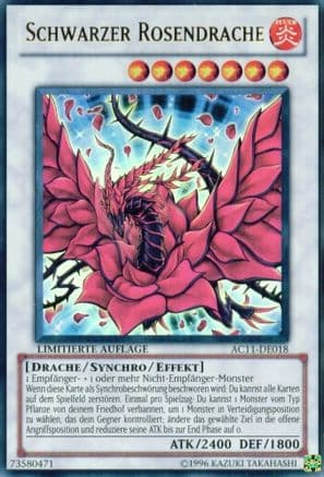 Black Rose Dragon (German) - "Schwarzer Rosendrache" (AC11-DE018) - Advent Calendar 2011 (Adventskalender) Limited