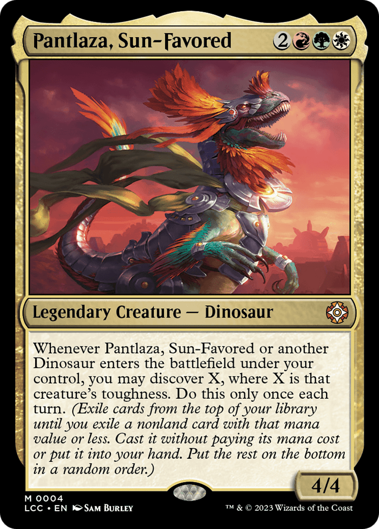 Pantlaza, Sun-Favored (LCC-004) - The Lost Caverns of Ixalan Commander Foil