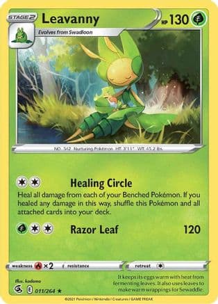 Leavanny 011/264 - SWSH08 Fusion Strike Reverse Holofoil