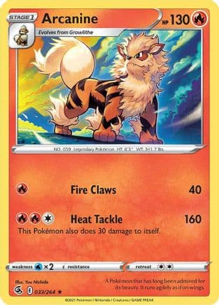 Arcanine 033/264 - SWSH08 Fusion Strike