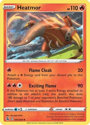 Heatmor 041/264 - SWSH08 Fusion Strike Reverse Holofoil
