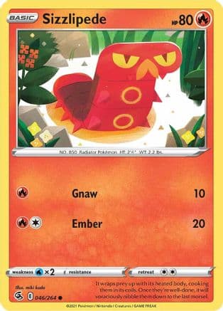 Sizzlipede 046/264 - SWSH08 Fusion Strike