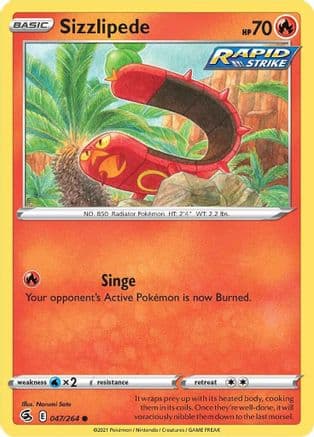 Sizzlipede 047/264 - SWSH08 Fusion Strike