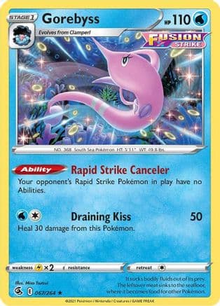 Gorebyss 067/264 - SWSH08 Fusion Strike