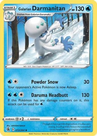 Galarian Darmanitan 072/264 - SWSH08 Fusion Strike