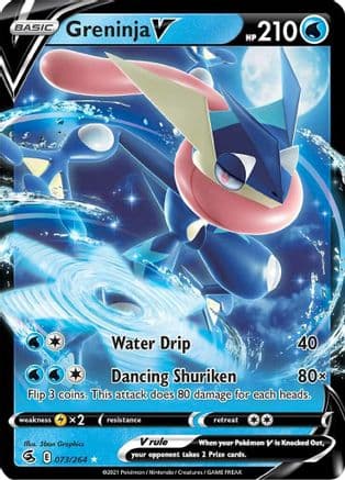 Greninja V 073/264 - SWSH08 Fusion Strike Holofoil