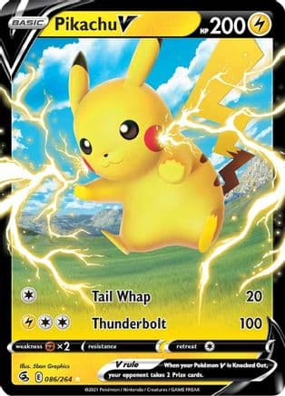 Pikachu V 086/264 - SWSH08 Fusion Strike Holofoil